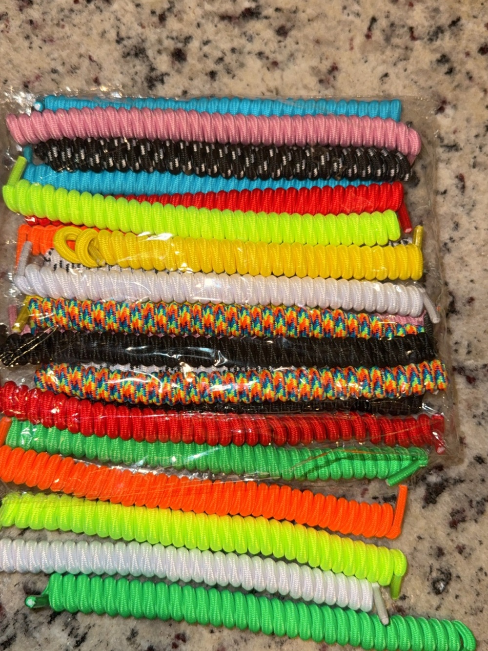 New 12pk Spiral Shoe laces - Multicolor